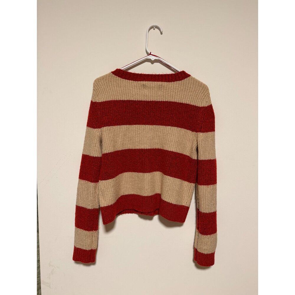 American Eagle Rugby Stripe Cropped Cardigan